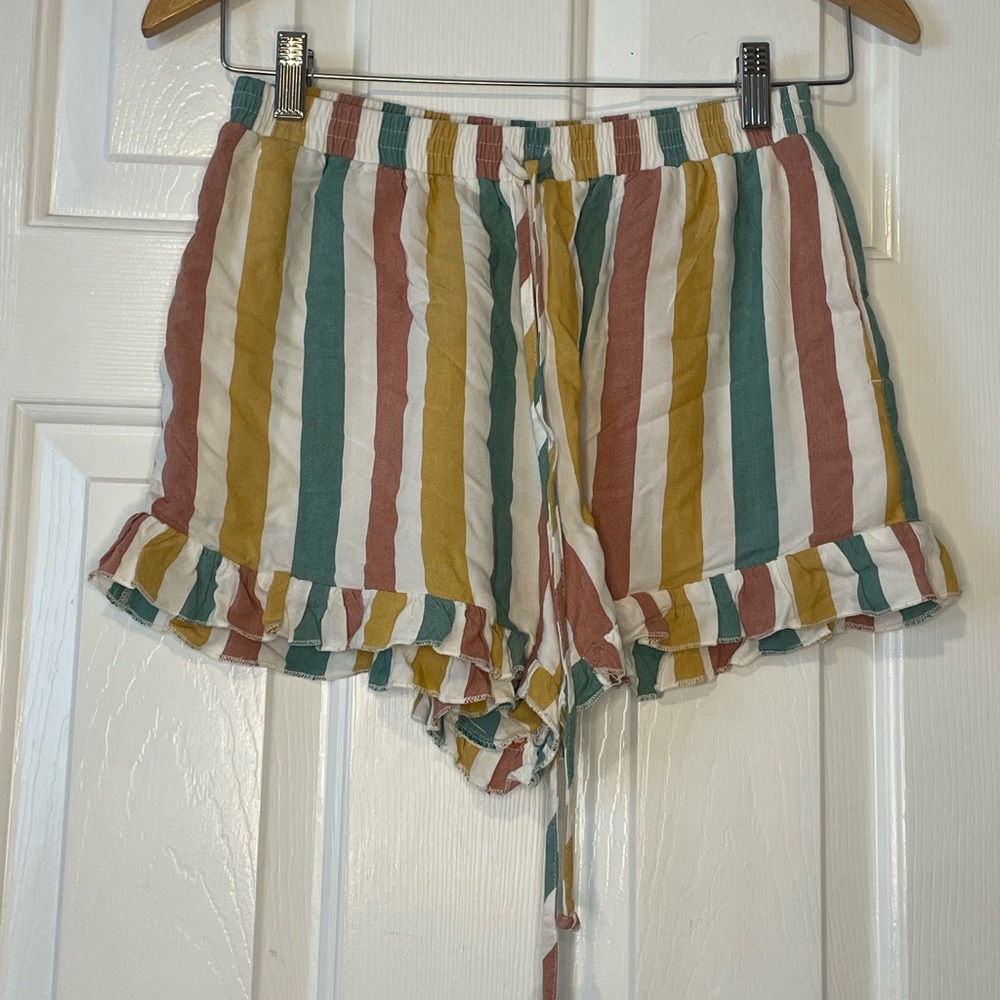 American Eagle AEO Striped Multicolor Casual Shorts 0166